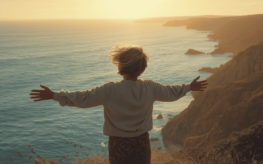 Personne au calme regardant l’horizon, illustration sur la reconstruction de l’équilibre nerveux après un burn-out