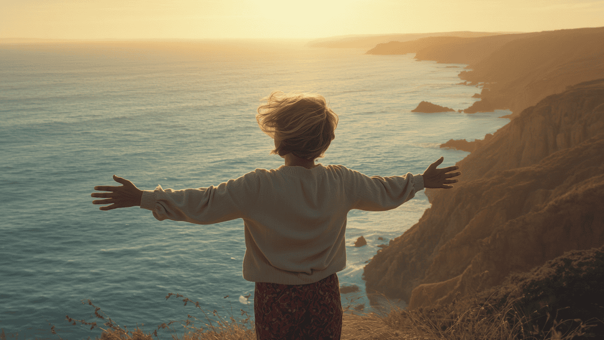 Personne au calme regardant l’horizon, illustration sur la reconstruction de l’équilibre nerveux après un burn-out
